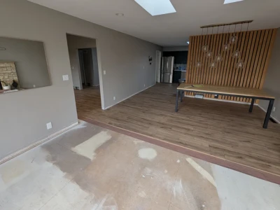 LVP floors in Cedar Rapids home LVP flooring installation in Cedar Rapids home