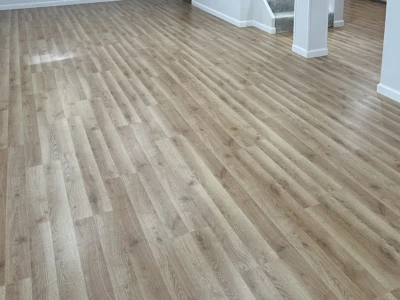 LVP flooring installed in Cedar Rapids, IA Luxury vinyl plank flooring installation in Cedar Rapids home