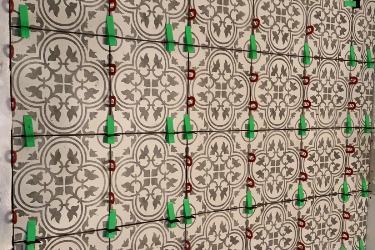 Decorative tile installation by Cedar Rapids Flooring & Remodel